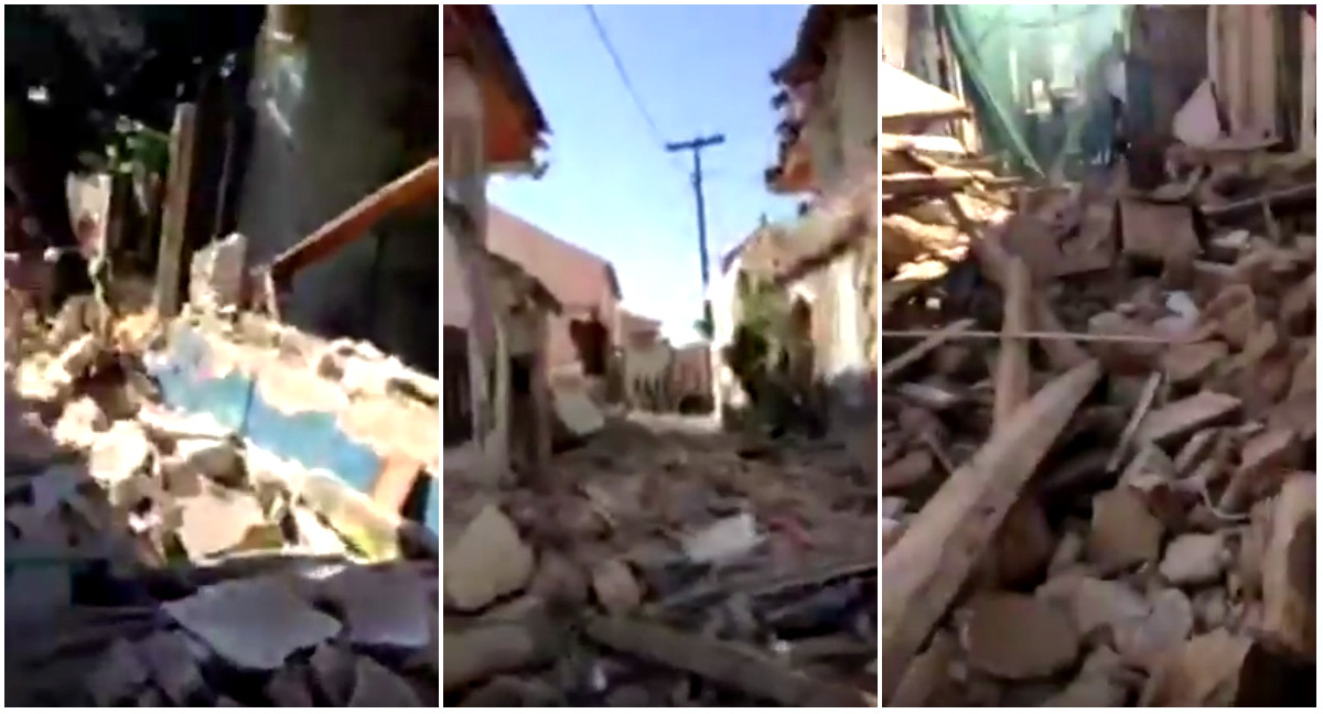 Σεισμός στη Λέσβο: Ισοπεδόθηκε το χωριό Βρίσα [Βίντεο]