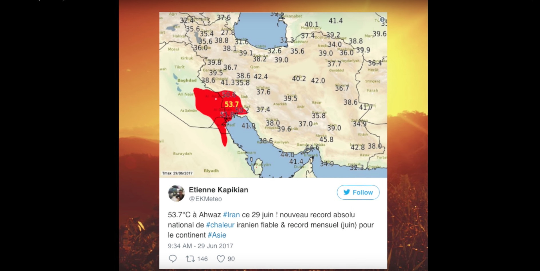 Στους 53,7 βαθμούς Κελσίου «ψήνεται» το Ιράν [Βίντεο]
