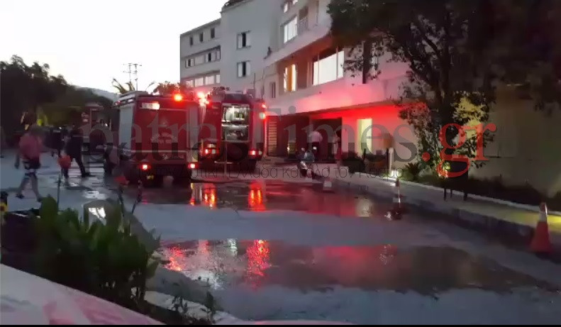 Φωτιά σε ξενοδοχείο στην περιοχή του Λόγγου Αιγιαλείας