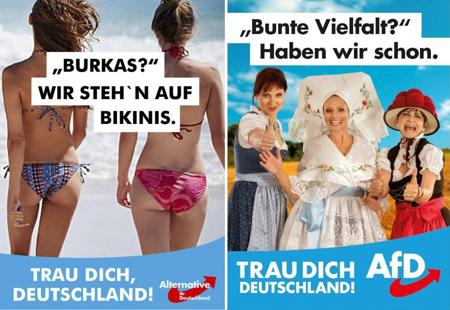 «Μπικίνι αντί μπούρκα» το προεκλογικό μήνυμα του ακροδεξιού «Εναλλακτική για τη Γερμανία»
