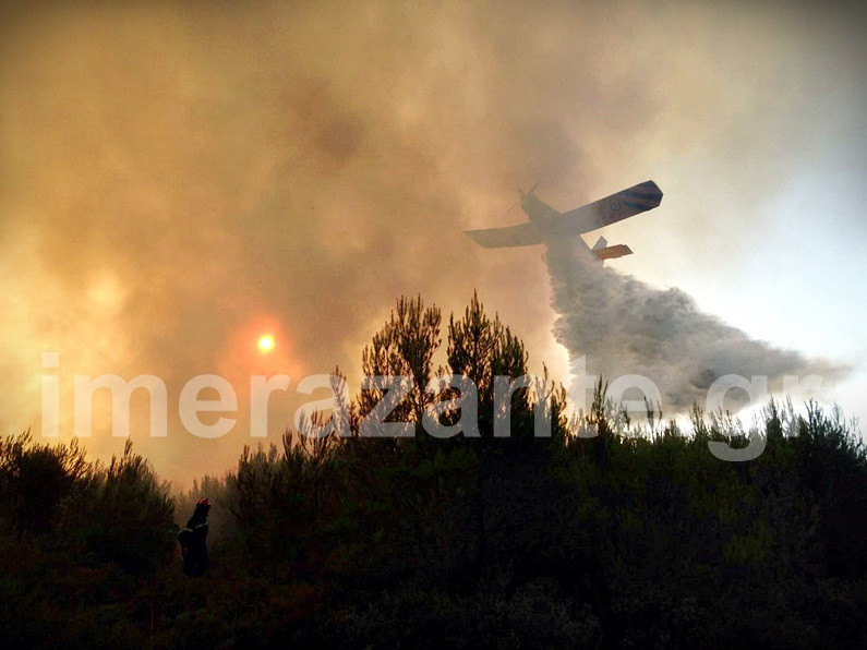 Σε πύρινο κλοιό η ορεινή Ζάκυνθος – Νέα πυρκαγιά στο Ναυάγιο