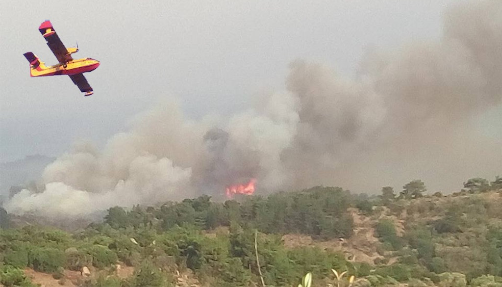 Υπό έλεγχο η μεγάλη πυρκαγιά στη Λέσβο