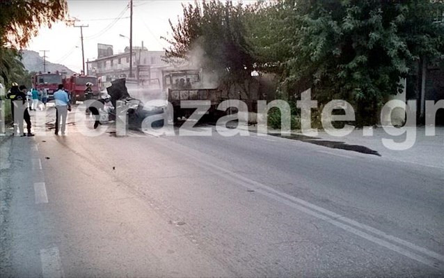 Σύγκρουση φορτηγού με ΙΧ στη Ζάκυνθο – Απανθρακώθηκε 26χρονος οδηγός
