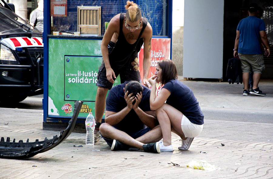 Βίντεο λίγο μετά την τρομοκρατική επίθεση στη Βαρκελώνη