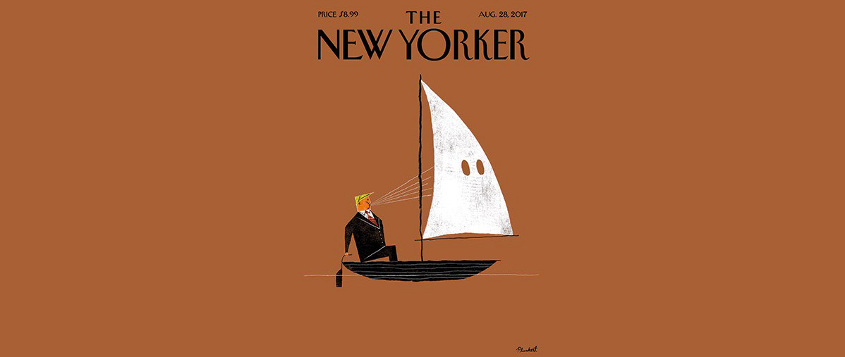 Ο Τραμπ φυσάει τα πανιά της Κου Κλουξ Κλαν στο εξώφυλλο του New Yorker