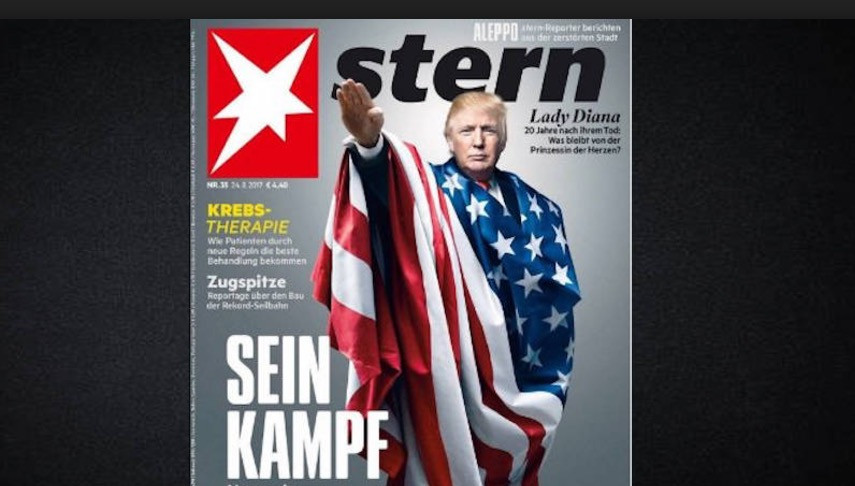 Ο Ντόναλντ Τραμπ ως Χίτλερ στο πρωτοσέλιδο του Stern