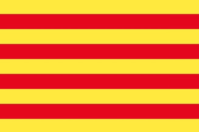 Η σημαία με τις κίτρινες και τις κόκκινες ρίγες