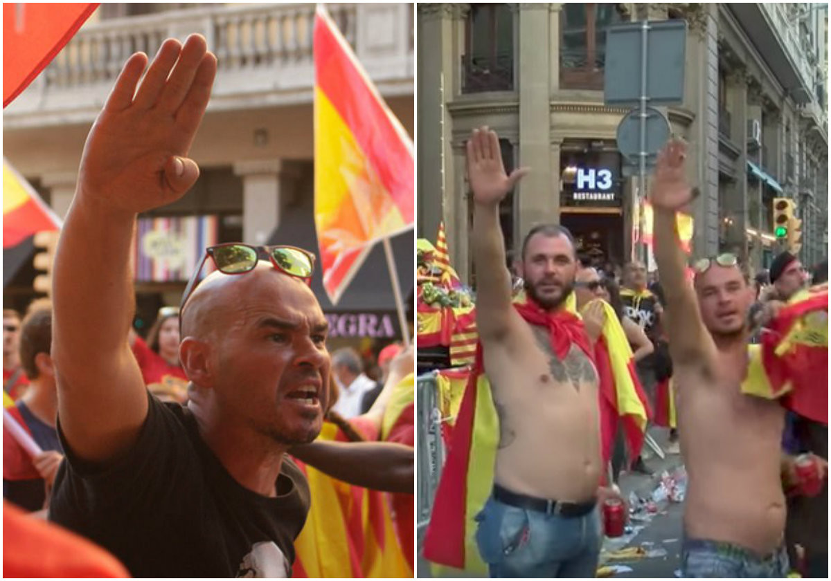 Οπαδοί του Φράνκο στους δρόμους της Ισπανίας [ΦΩΤΟ + ΒΙΝΤΕΟ]