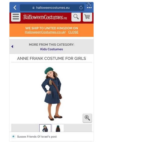 Χαμός στα social media με αποκριάτικο κοστούμι Άννα Φρανκ – Αποσύρθηκε άρον άρον
