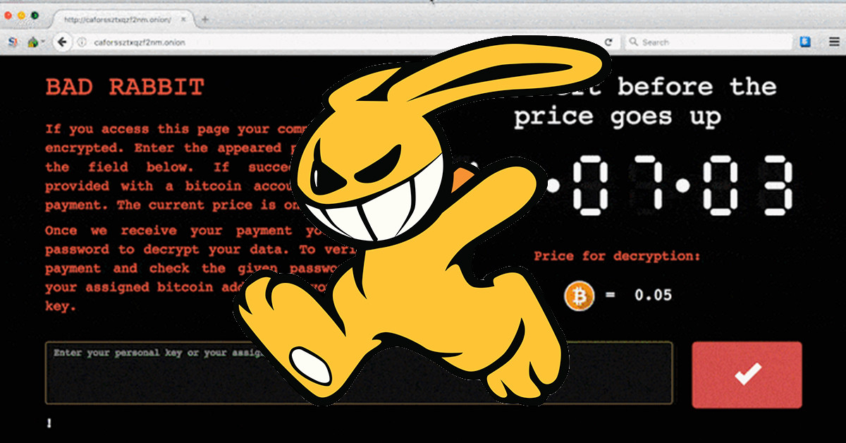 Bad Rabbit: Το κουνέλι που δεν θέλετε να τρυπώσει στον υπολογιστή σας