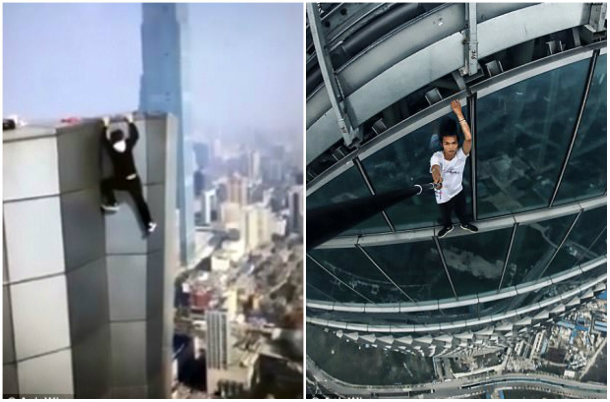 Έπεσε στο κενό από 62όροφο ουρανοξύστη προσπαθώντας να κάνει pull-ups