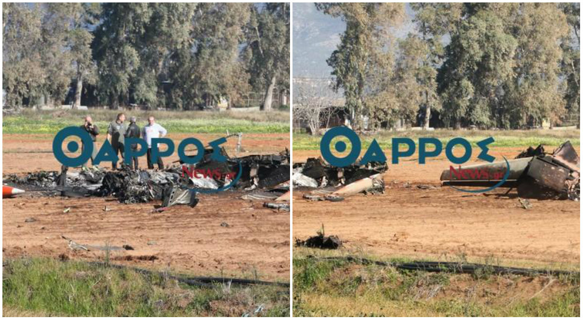 Έπεσε αεροσκάφος Τ-2 της Πολεμικής Αεροπορίας στην Καλαμάτα [ΦΩΤΟ + ΒΙΝΤΕΟ]