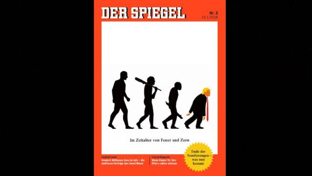 Το καυστικό πρωτοσέλιδο του Spiegel για τον Τραμπ: Τελευταίος στην εξέλιξη των ειδών
