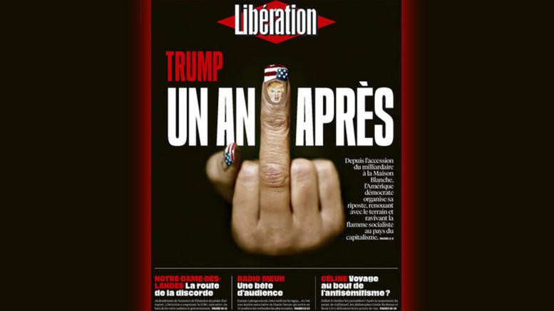 Η Liberation σηκώνει το δάχτυλο για τον ένα χρόνο Τραμπ