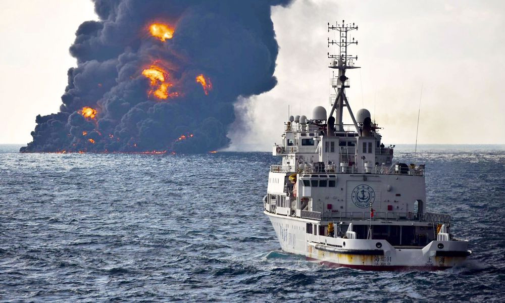 Πετρέλαιο από το ιρανικό δεξαμενόπλοιο έφτασε στις ακτές της Ιαπωνίας