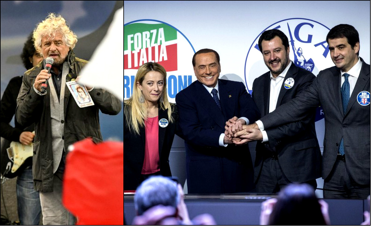 Exit Polls Ιταλικές Εκλογές: Πρώτο κόμμα τα Πέντε Αστέρια, Πρώτη συμμαχία η Δεξιά, Κανείς την αυτοδυναμία