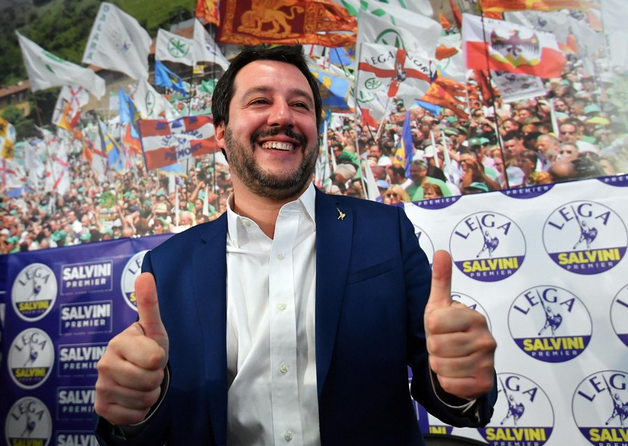 Ο αρχηγός της ακροδεξιάς Λέγκας του Βορρά θέλει να γίνει ο νέος πρωθυπουργός της Ιταλίας