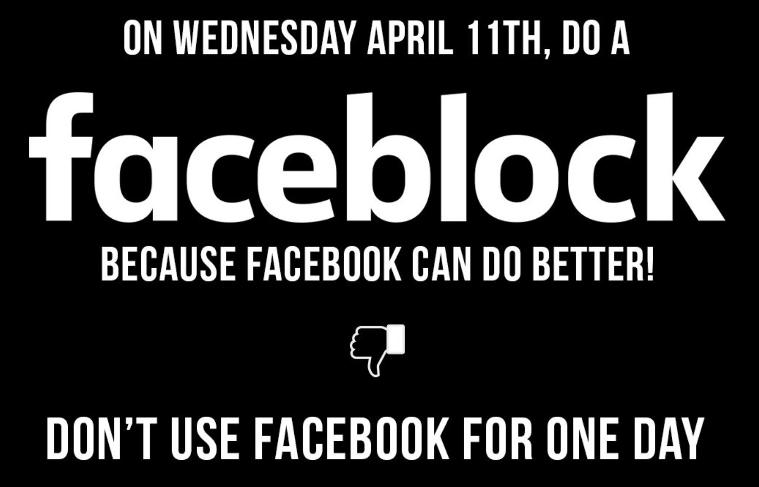 Faceblock: Κάλεσμα σε μποϋκοτάζ στο Facebook για 24 ώρες