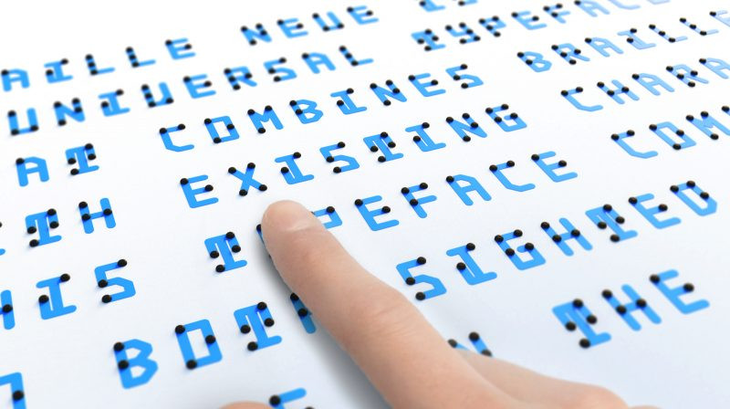 Braille Neue: Μια γραμματοσειρά Μπράιγ για τυφλούς και μη
