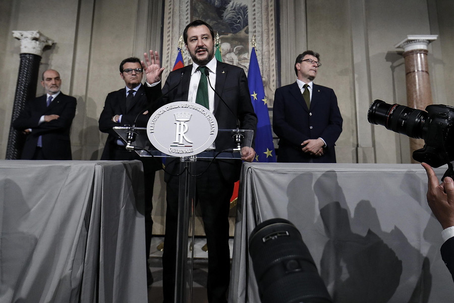 Νέα προσπάθεια για σχηματισμό κυβέρνησης Πέντε Αστέρων – Λέγκας στην Ιταλία