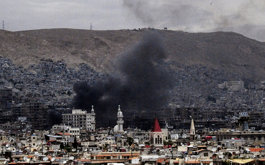 Πυραυλική επίθεση στη Δαμασκό