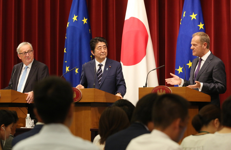 Ε.Ε. και Ιαπωνία υπέγραψαν συμφωνία ελεύθερου εμπορίου