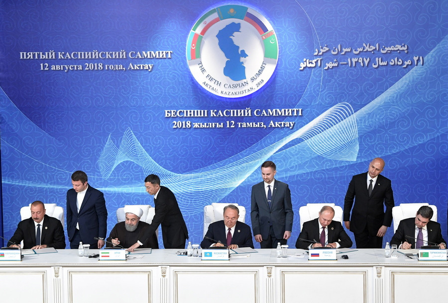 Ρωσία, Ιράν, Αζερμπαϊτζάν, Καζακστάν, Τουρκμενιστάν υπέγραψαν ιστορική συμφωνία για την Κασπία