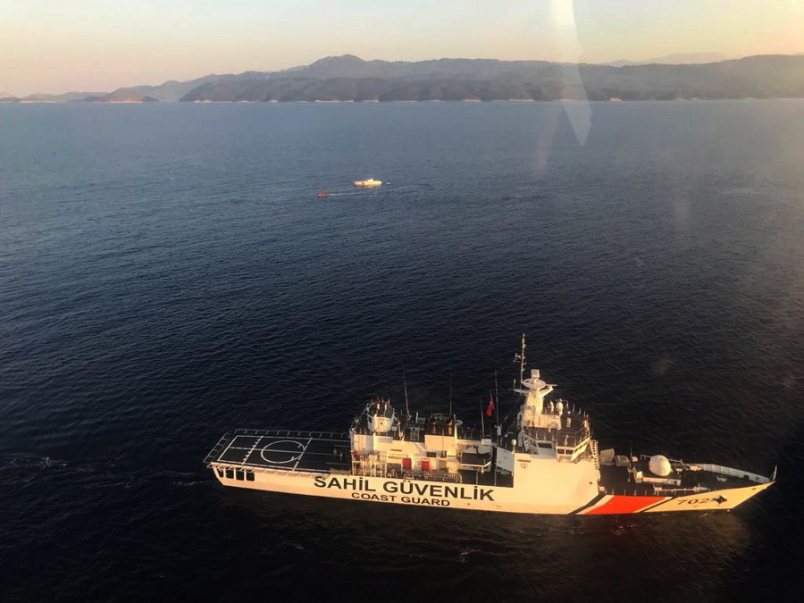 Τουρκική Navtex για επιχείρηση διάσωσης ανοιχτά των Οινουσσών