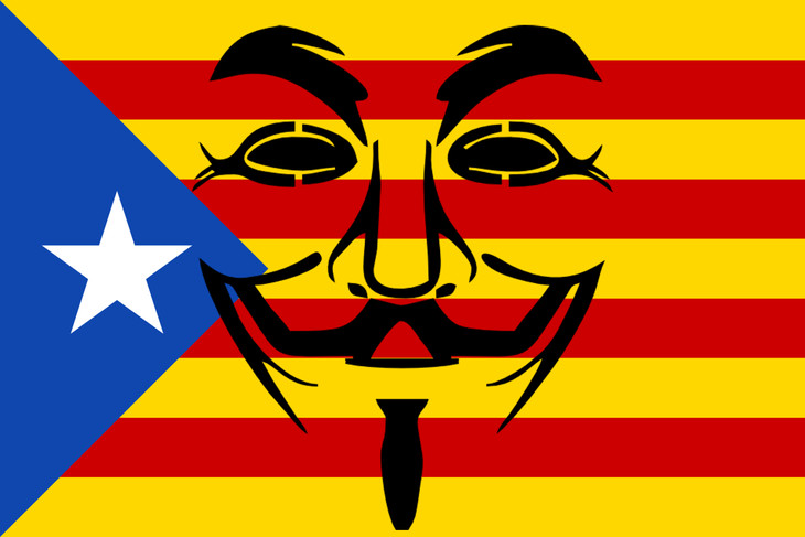 Anonymous εναντίον Ισπανικής κυβέρνησης για την «κακομεταχείρηση» του καταλανικού λαού