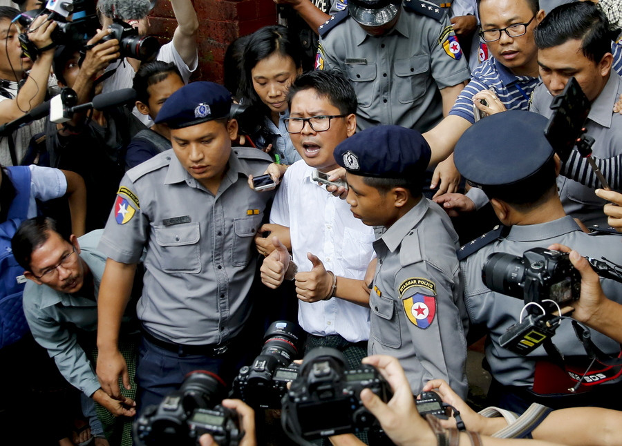 Σφοδρές αντιδράσεις για την φυλάκιση των δυο δημοσιογράφων του Reuters στη Μιανμάρ