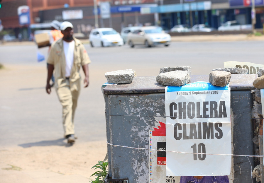 Ζιμπάμπουε: Δέκα νεκροί από επιδημία χολέρας – Πρόβλημα με το πόσιμο νερό ακόμη και στην πρωτεύουσα