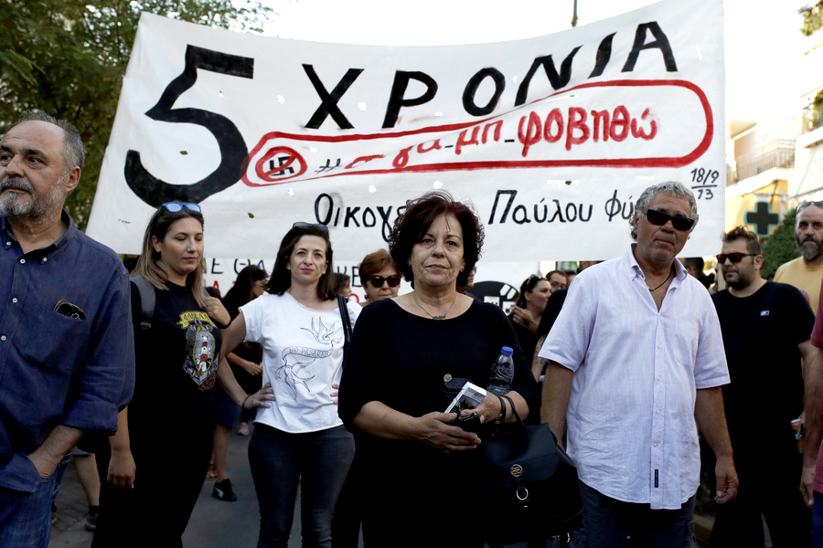 Μεγάλη πορεία στη μνήμη του Παύλου Φύσσα