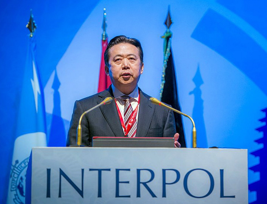 Από τις αρχές της Κίνας κρατείται ο πρόεδρος της Ιντερπόλ