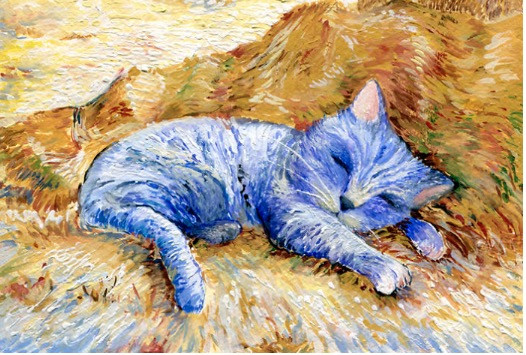 Πως θα ζωγράφιζαν τις γάτες διάσημοι καλλιτέχνες;