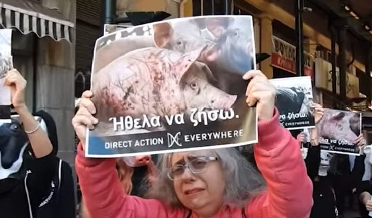 Διαμαρτυρία vegan στη Βαρβάκειο