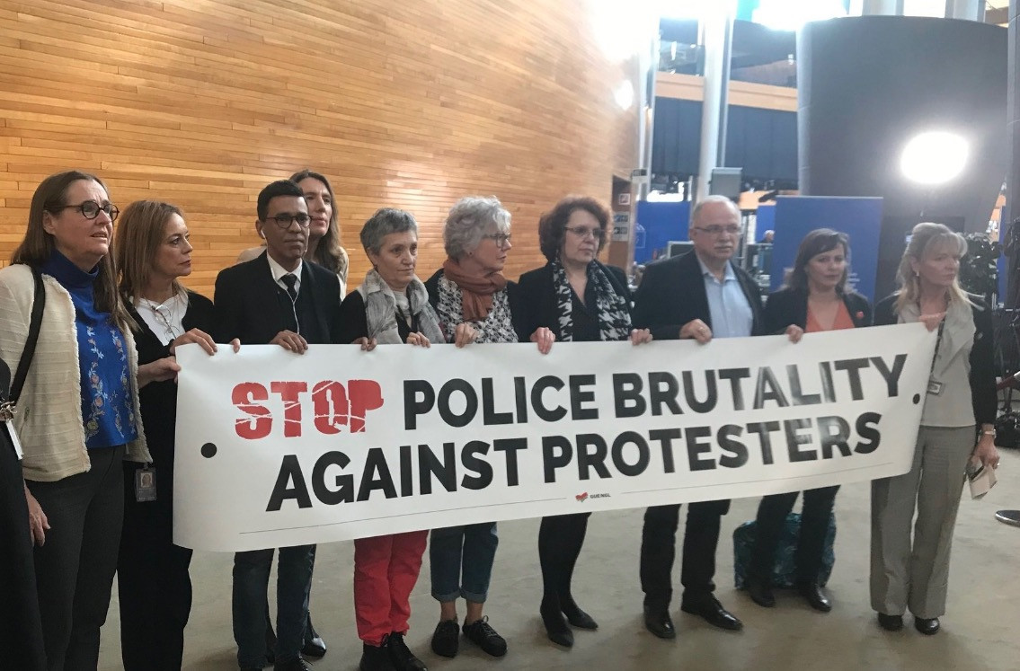 Πρωτοβουλία της Ευρωομάδας της Αριστεράς κατά της αστυνομικής βίας