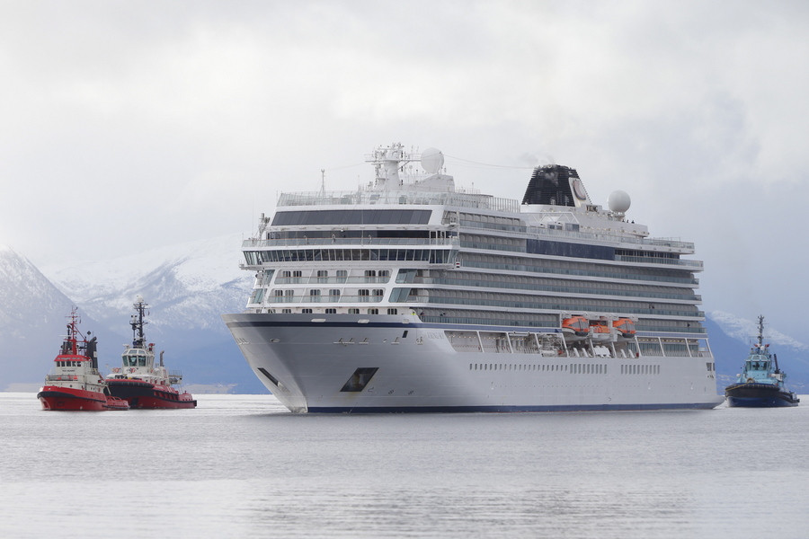 Νορβηγία: Στο λιμάνι του Μόλντε έφτασε το κρουαζιερόπλοιο Viking Sky