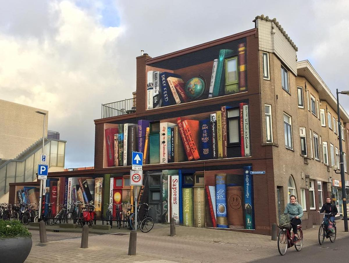 Μια εντυπωσιακή «βιβλιοθήκη» σε δρόμο της Ουτρέχτης [ΦΩΤΟ]