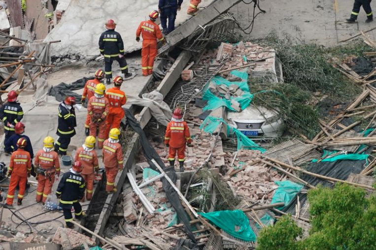 Κίνα: Δέκα εγκλωβισμένοι μετά από κατάρρευση κτιρίου