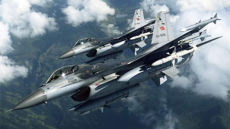Δύο τουρκικά F-16 πέταξαν πάνω από την Κίναρο