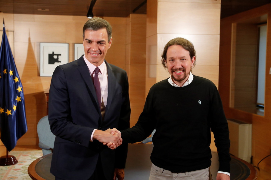 Ισπανία: Συμφωνία Podemos – Σοσιαλιστών για το σχηματισμό κυβέρνησης