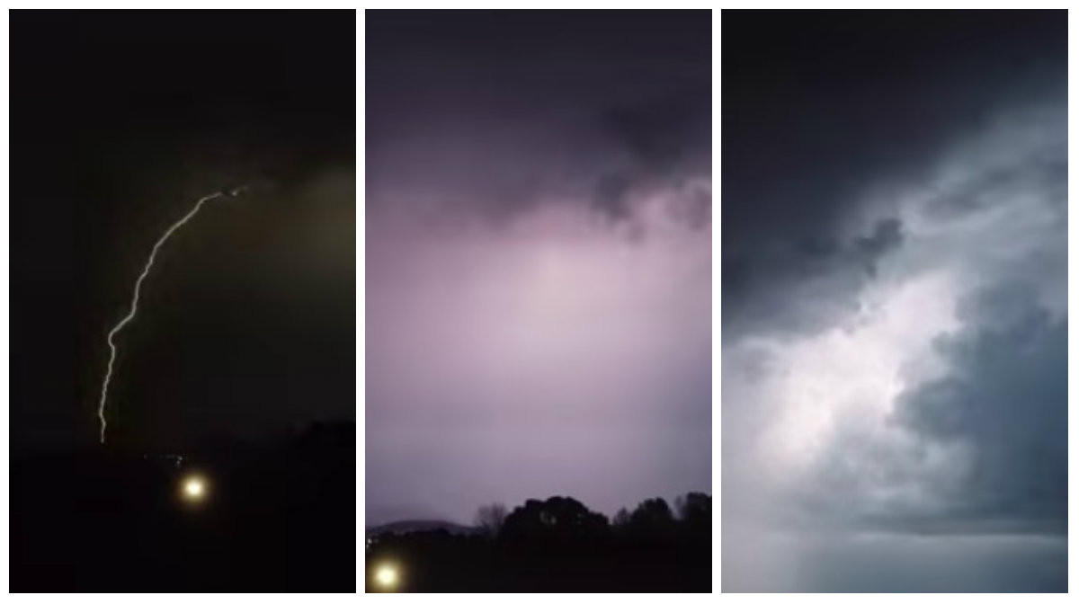 «Καταιγίδα» κεραυνών κατά τη διάρκεια της κακοκαιρίας στη Χαλκιδική [Βίντεο + Χάρτης]