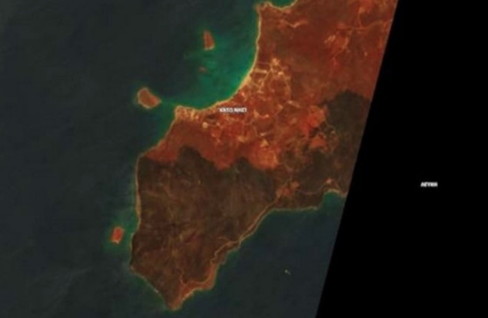Η καταστροφή στην Ελαφόνησο από δορυφορικές εικόνες