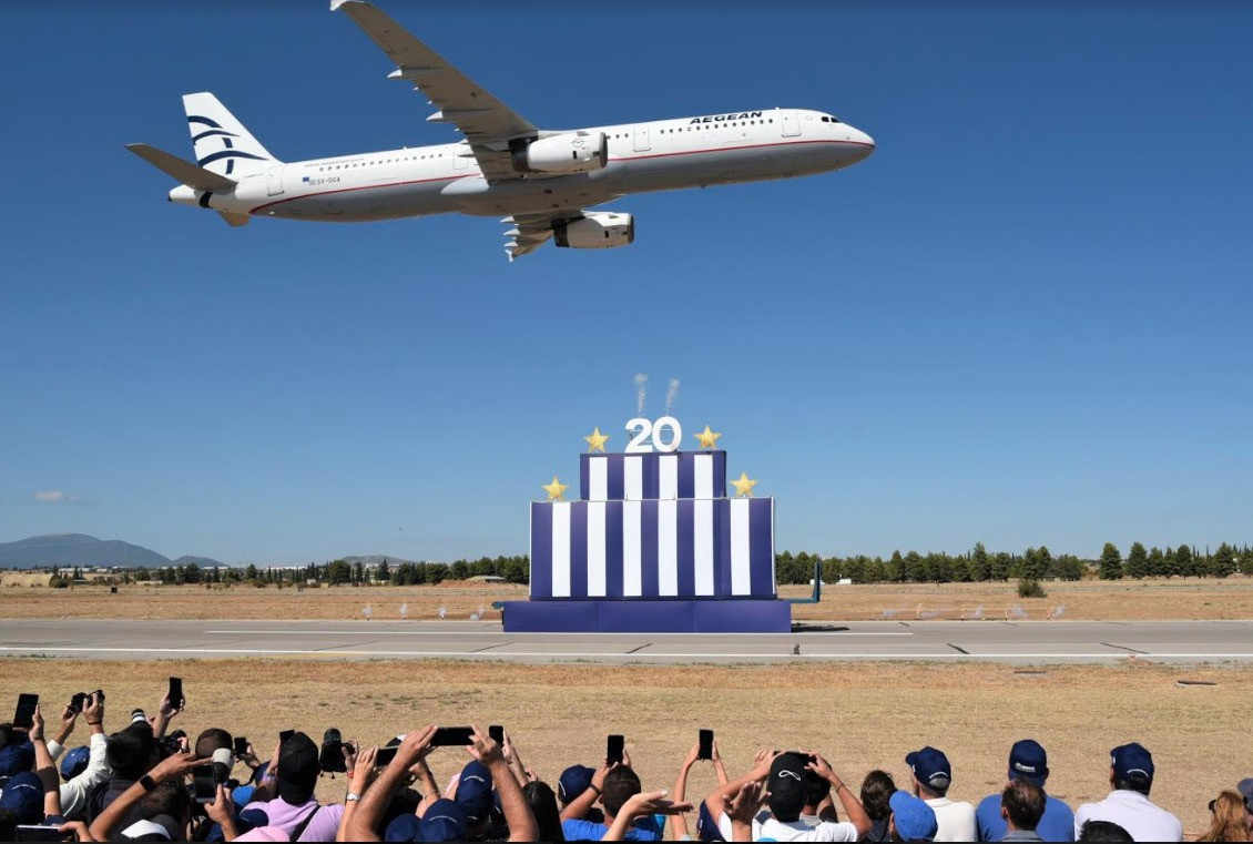 Με μια μοναδική αεροπορική έκπληξη η AEGEAN συμμετείχε στο φετινό Athens Flying Week