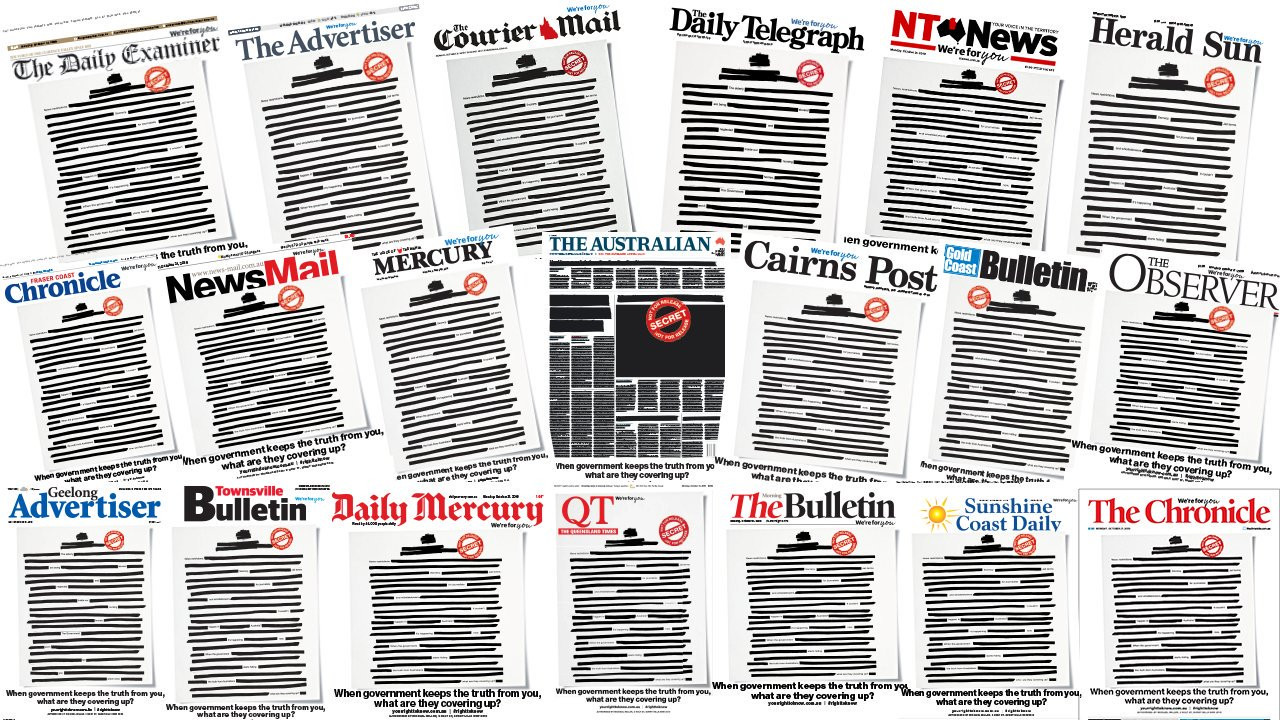 Με μαύρα πρωτοσέλιδα κυκλοφόρησαν οι εφημερίδες της Αυστραλίας