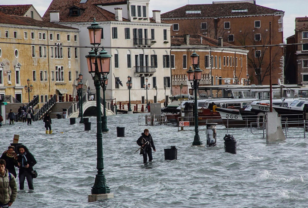 «Θάλασσα» έγινε η πλατεία του Αγίου Μάρκου στη Βενετία