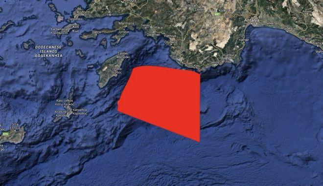 Τουρκική NAVTEX για άσκηση με πραγματικά πυρά που καλύπτει το Καστελόριζο