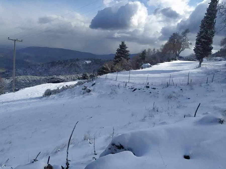Χιονοπτώσεις σε 5 νομούς της Στερεάς Ελλάδας – Πού είναι απαραίτητες αλυσίδες