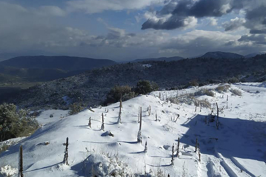 «Πάγωσε» η Βόρεια Ελλάδα: Έως και -13 βαθμούς έγραψε το θερμόμετρο