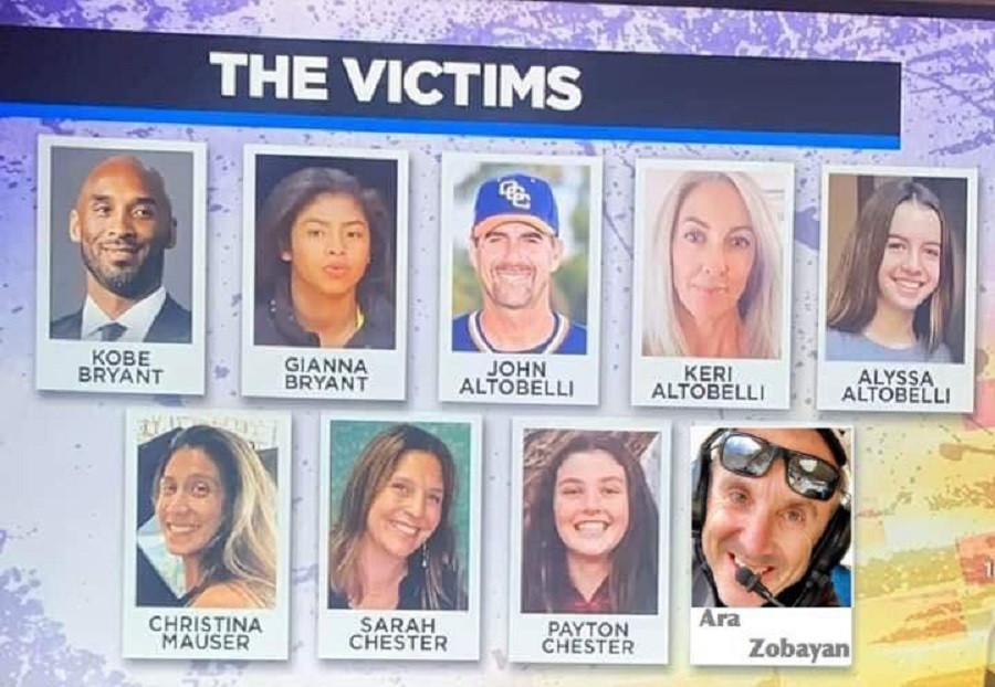 Όλα τα πρόσωπα της τραγωδίας από την πτώση του ελικοπτέρου του Κόμπι Μπράιαντ